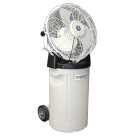 Pinnacle Portable Misting Fan with Tank, Wheels, Handle and White 18" 3-Speed Fan PVM18C